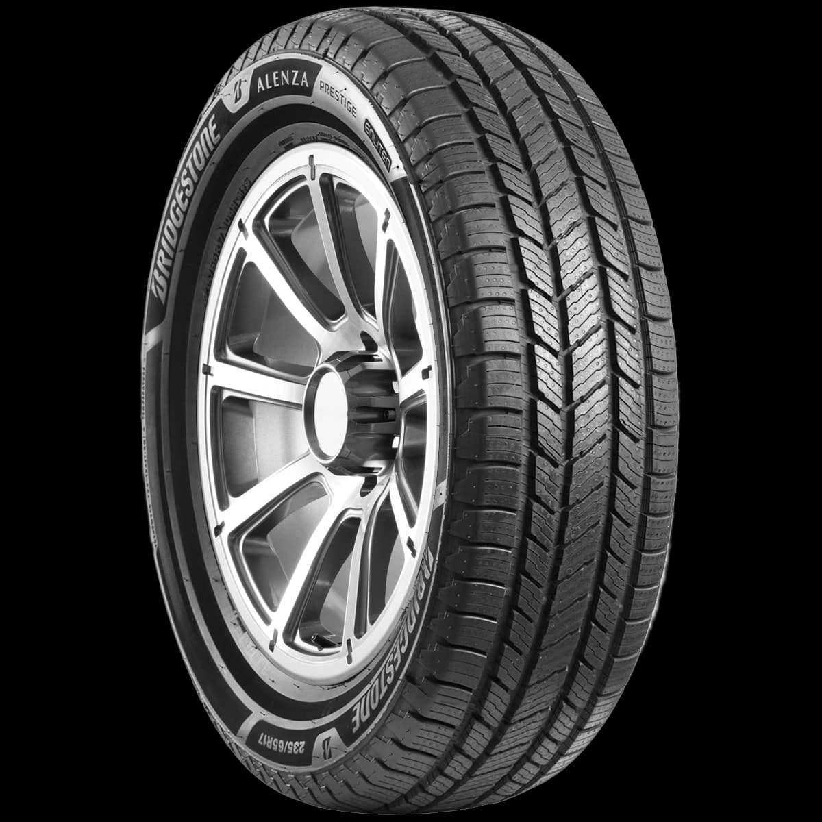 Bridgestone Alenza Prestige 17" angled tire