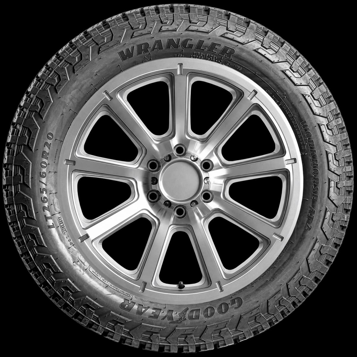 Goodyear Wrangler Workhorse AT 2 20" side tire