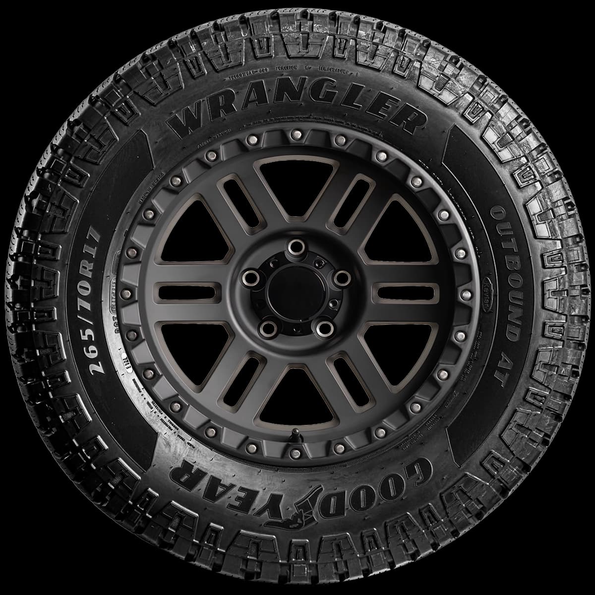 Goodyear Wrangler Outbound AT 17" side tire