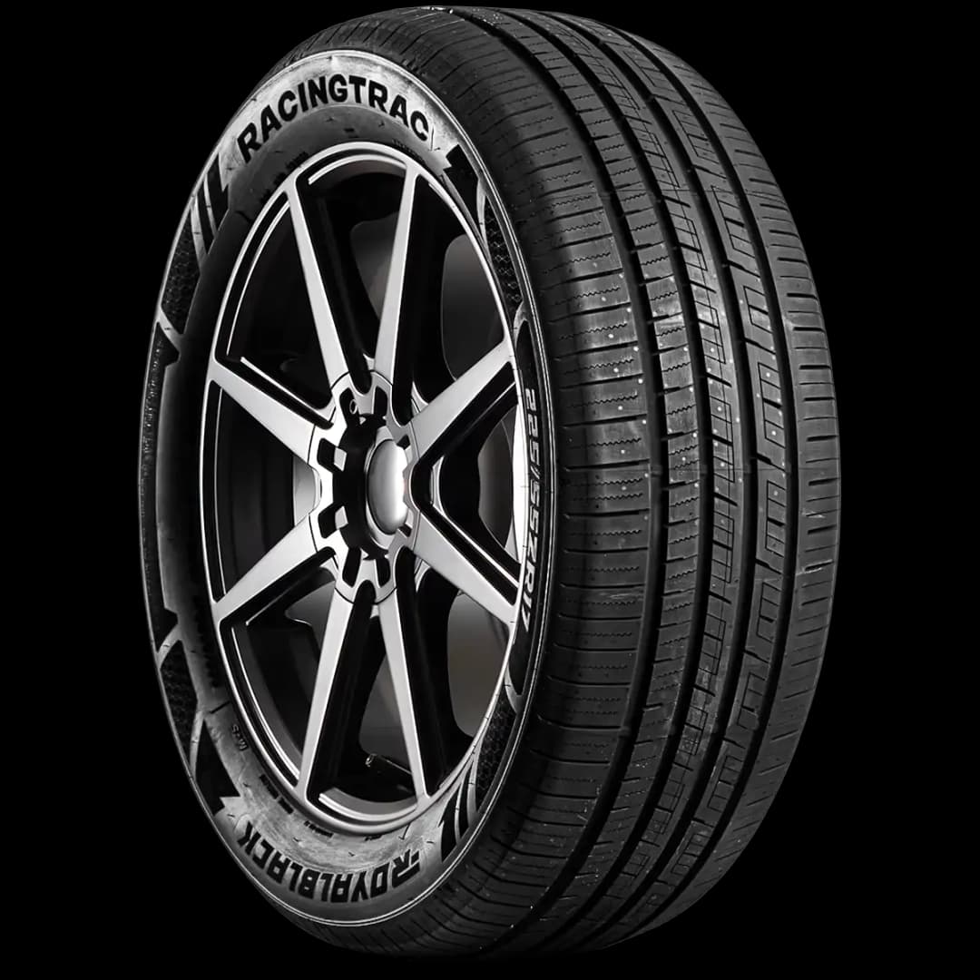 Royal Black Racing Trac 17" angled tire