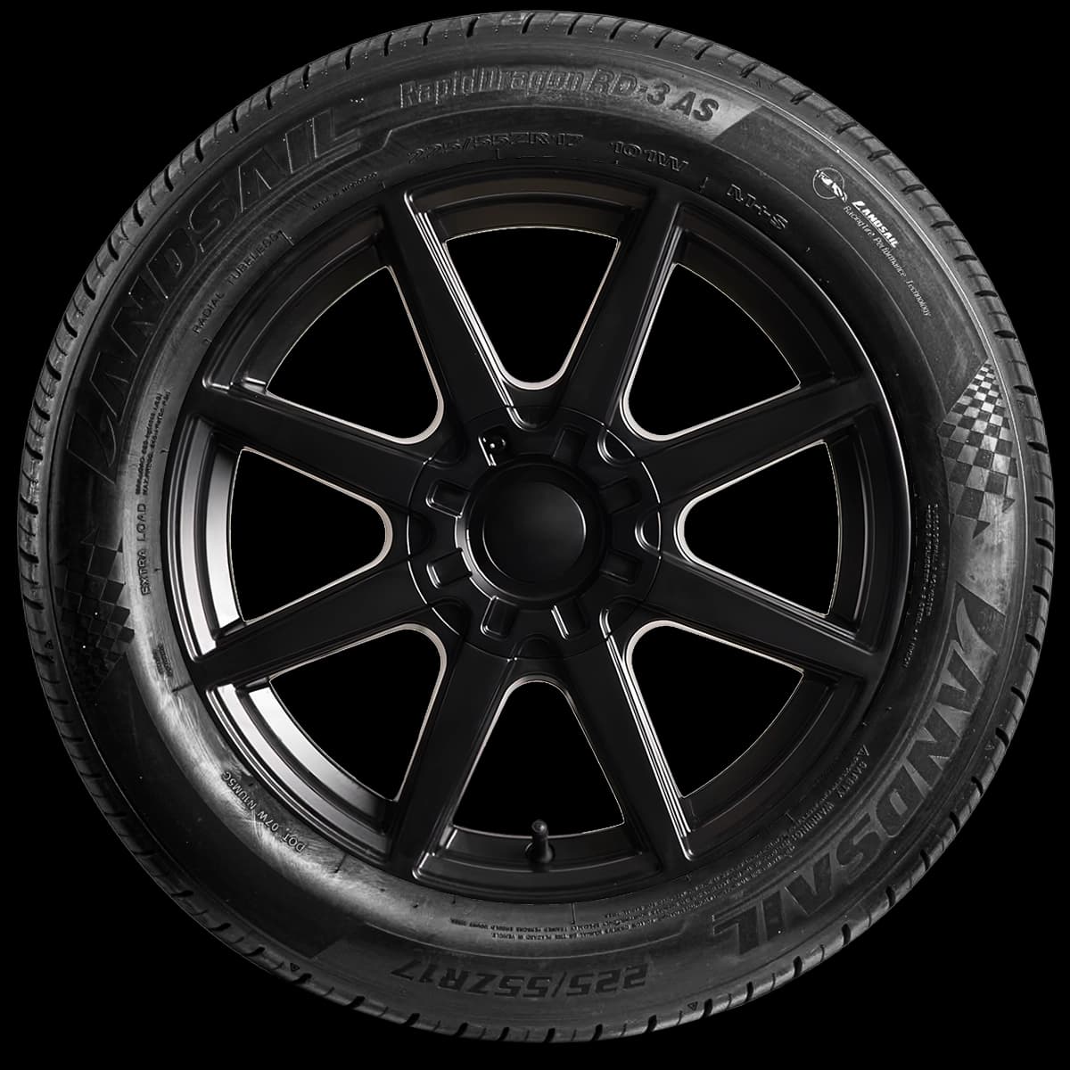 Landsail RapidDragon RD3 AS 17" side tire