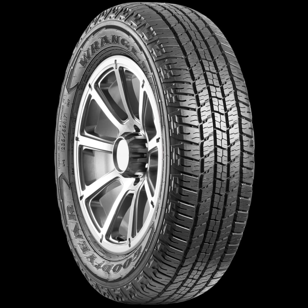 Goodyear Wrangler Fortitude HT 17" angled tire