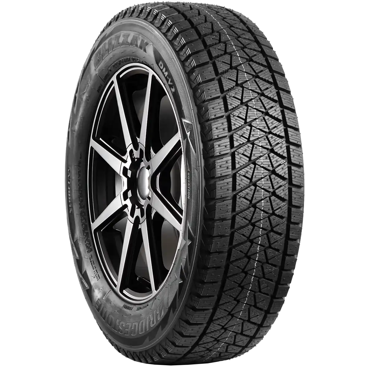 Bridgestone Blizzak DM-V2 17" angled tire