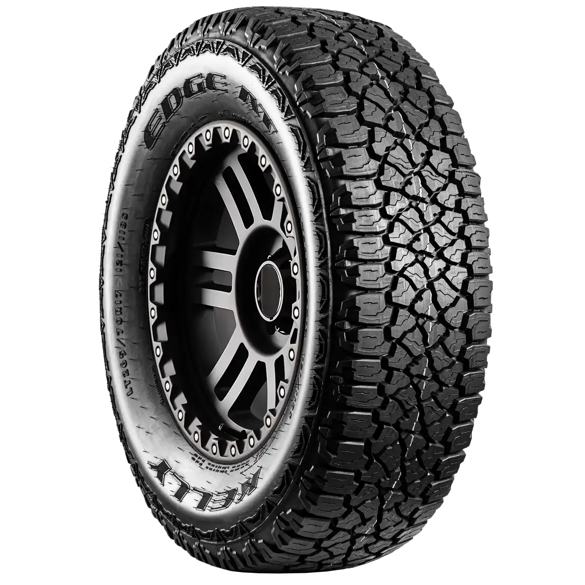 Kelly Edge All Terrain (Kelly is a Goodyear Brand) 17" angled tire