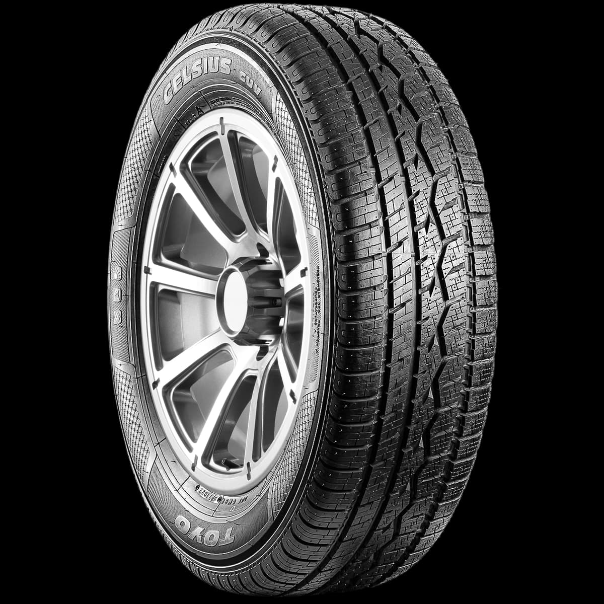 Toyo Celsius CUV 17" angled tire
