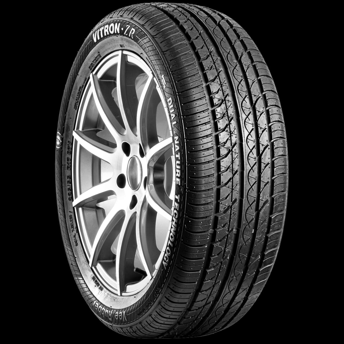 Veerubber Vitron ZR 17" angled tire