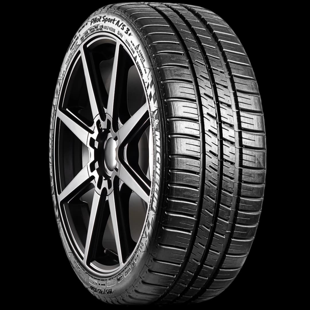 Michelin Pilot Sport A/S 3+ 17" angled tire