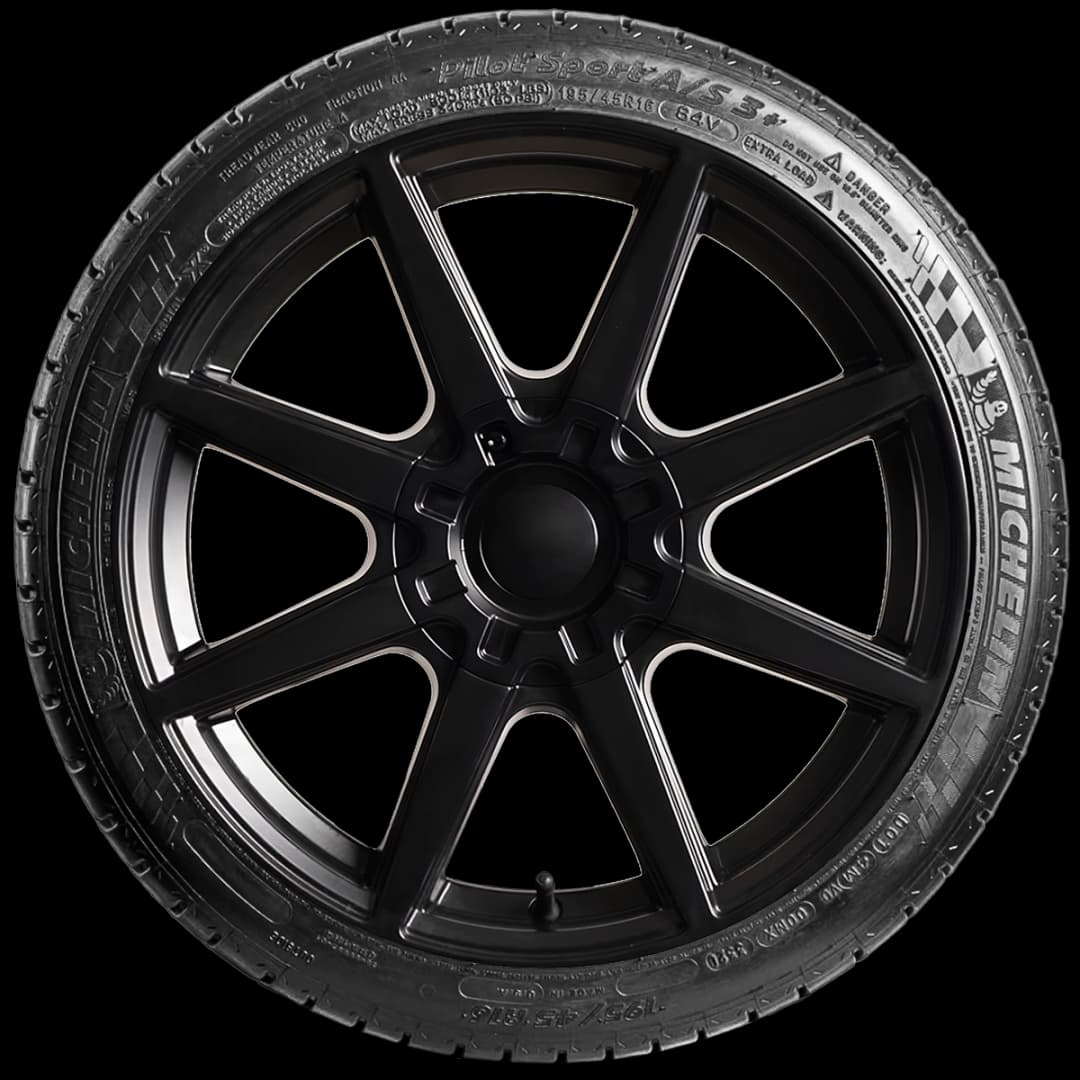 Michelin Pilot Sport A/S 3+ 17" side tire