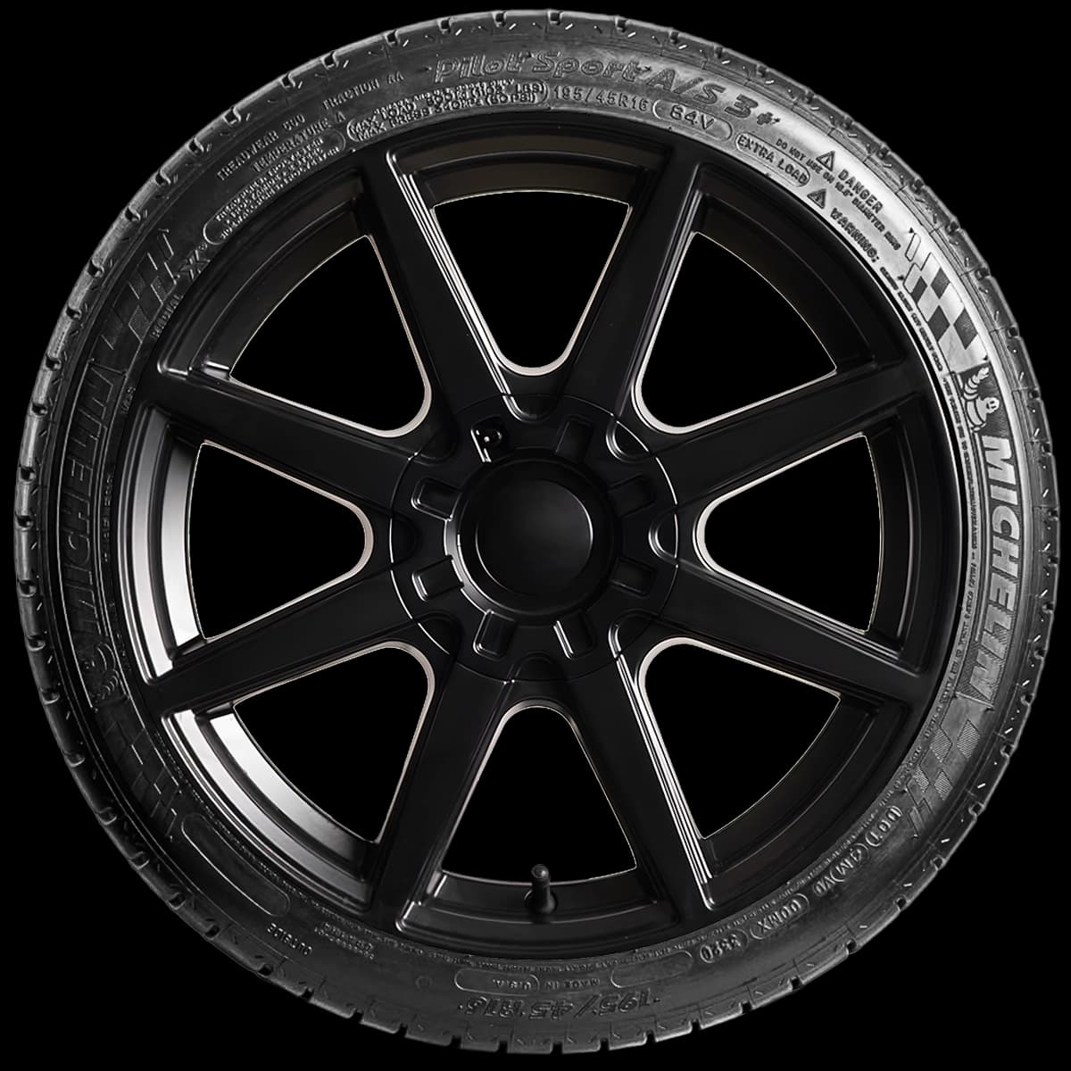 Michelin Pilot Sport A/S 3+ 17" side tire