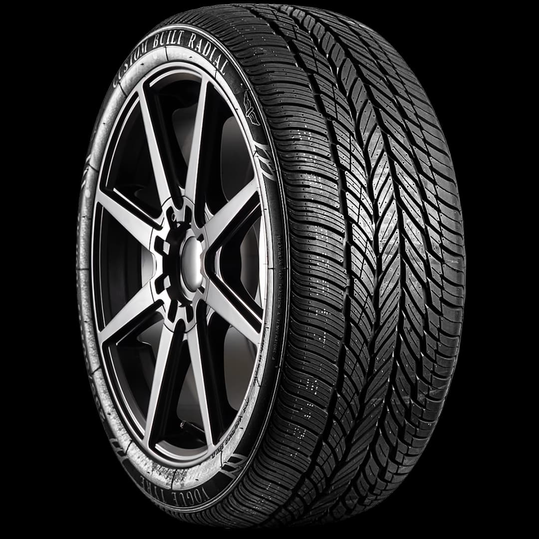 Vogue Custom Built Gold Stripe 17" angled tire
