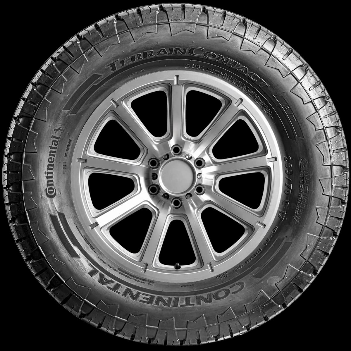 Continental TerrainContact A/T 17" side tire