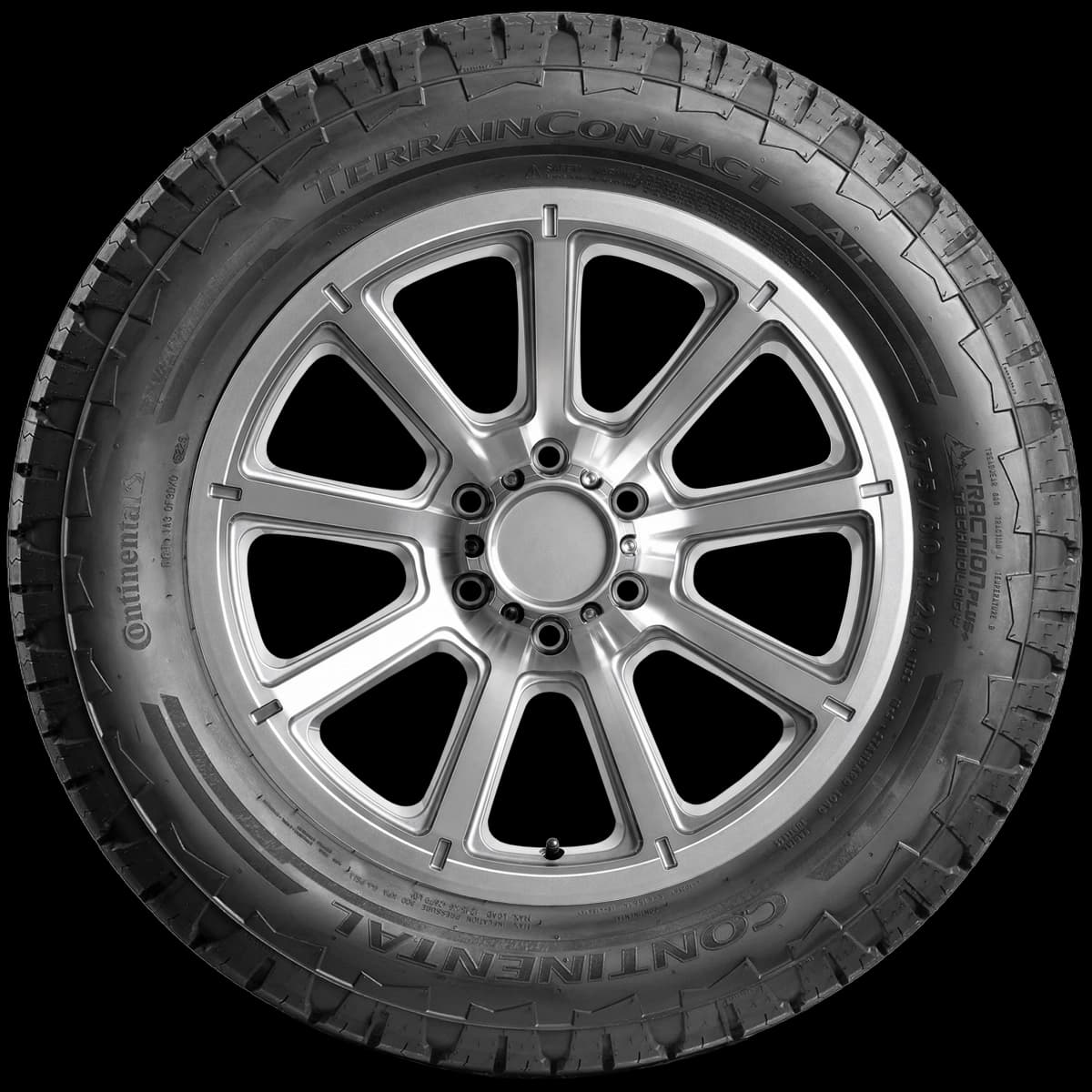 Continental TerrainContact A/T 20" side tire