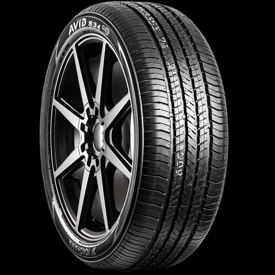 Yokohama Avid S34FV 17" angled tire