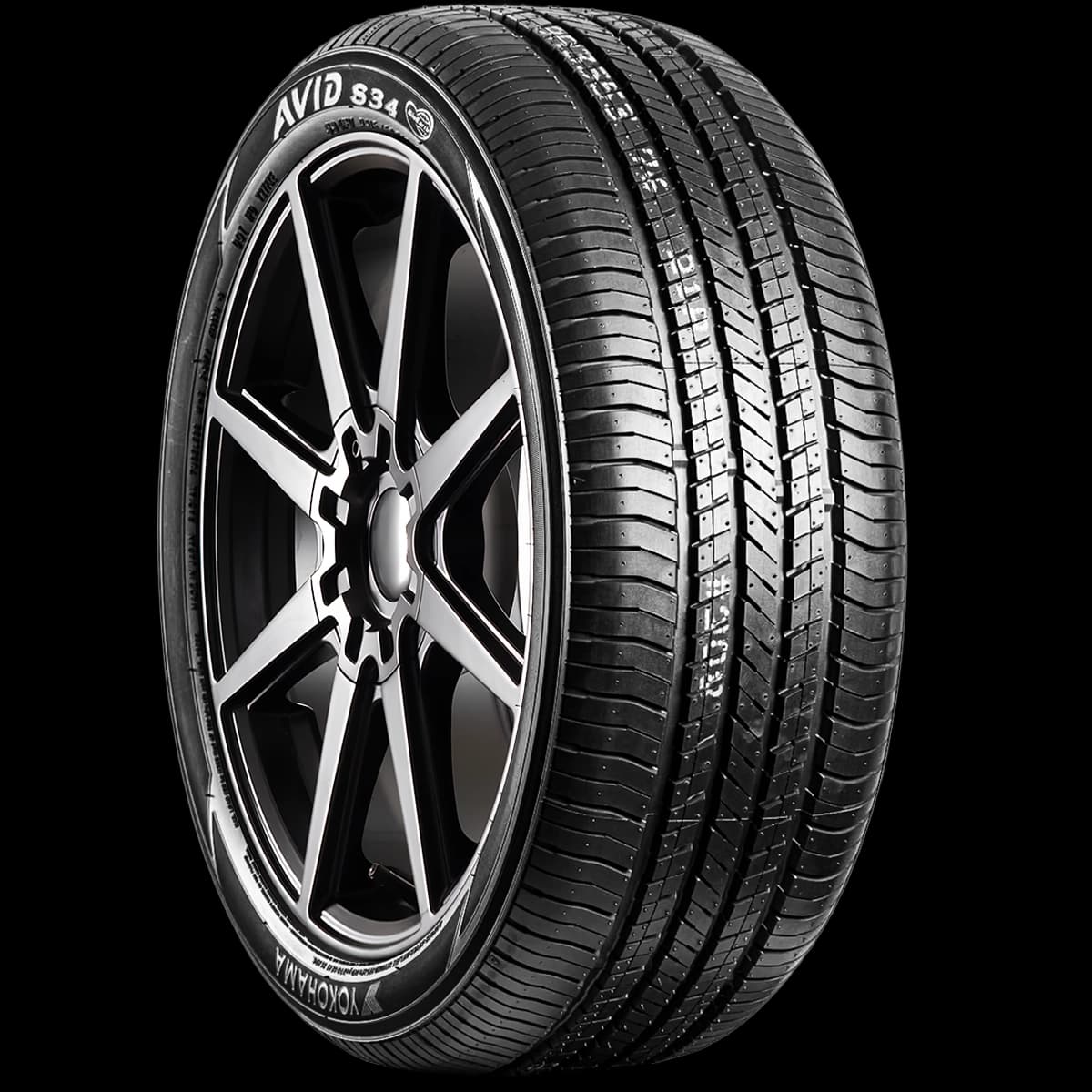 Yokohama Avid S34FV 17" angled tire