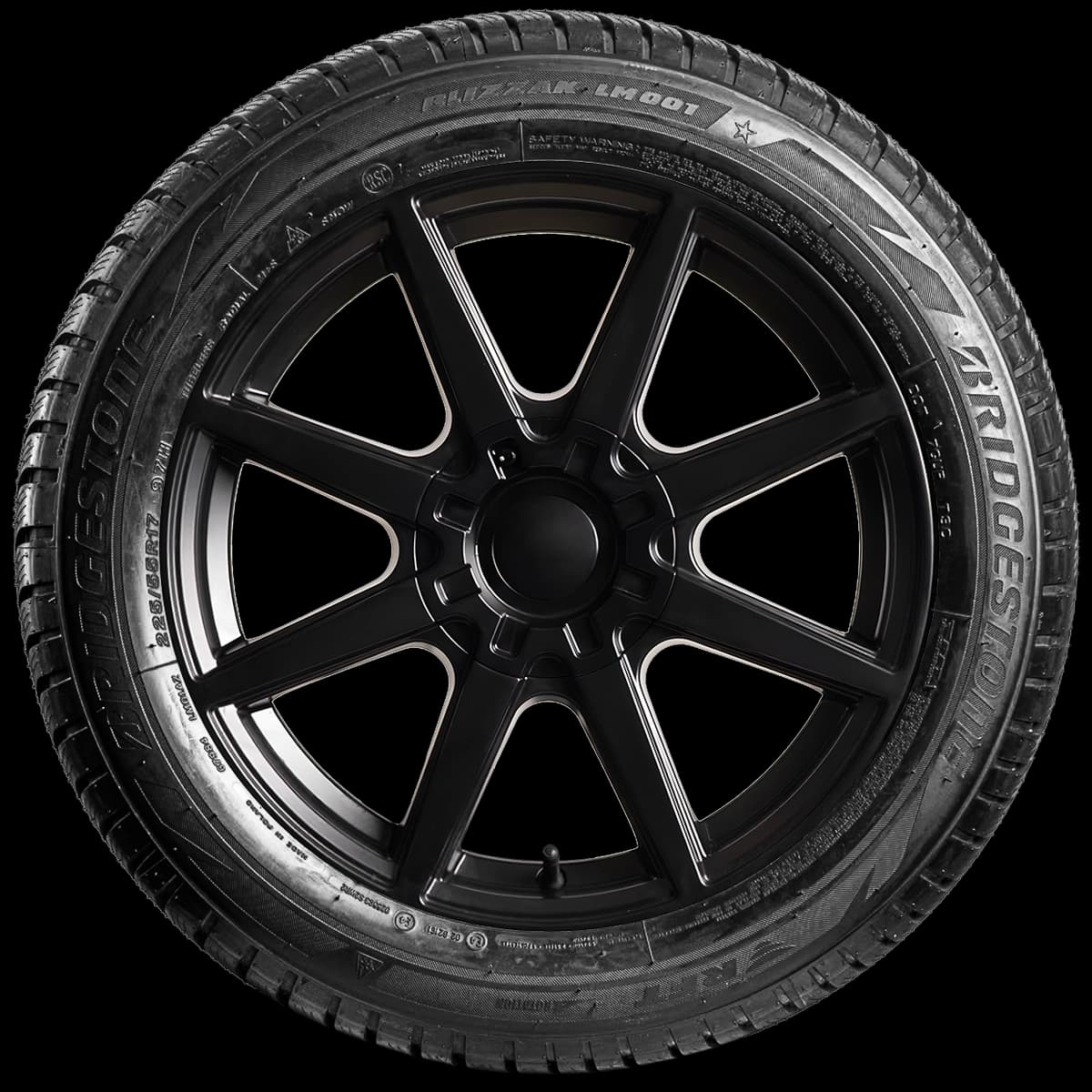 Bridgestone Blizzak  LM001 17" side tire