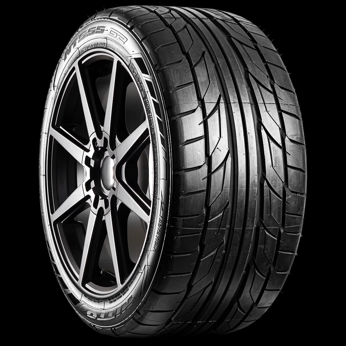 Nitto NT555 G2 17" angled tire