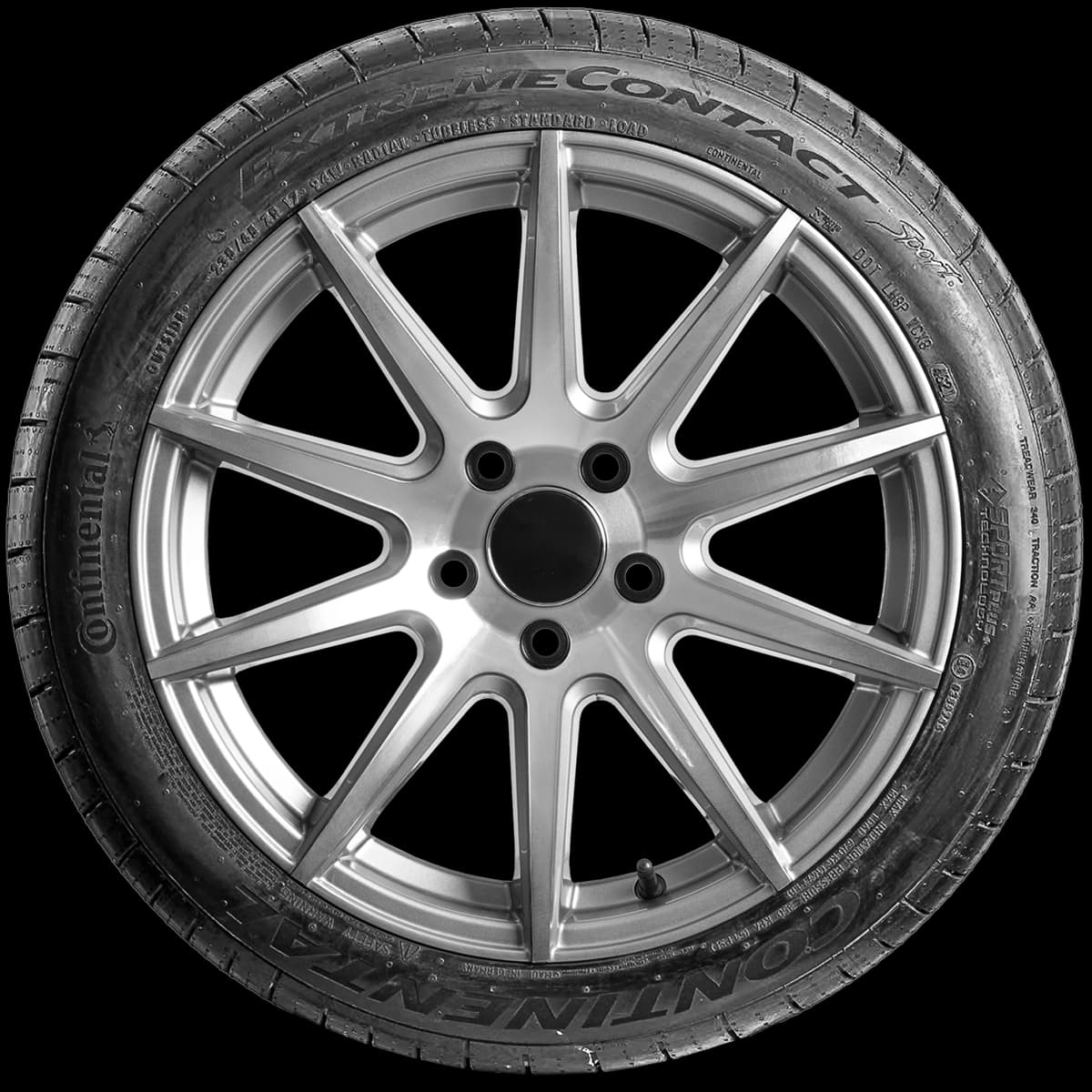 Continental ExtremeContact Sport 17" side tire