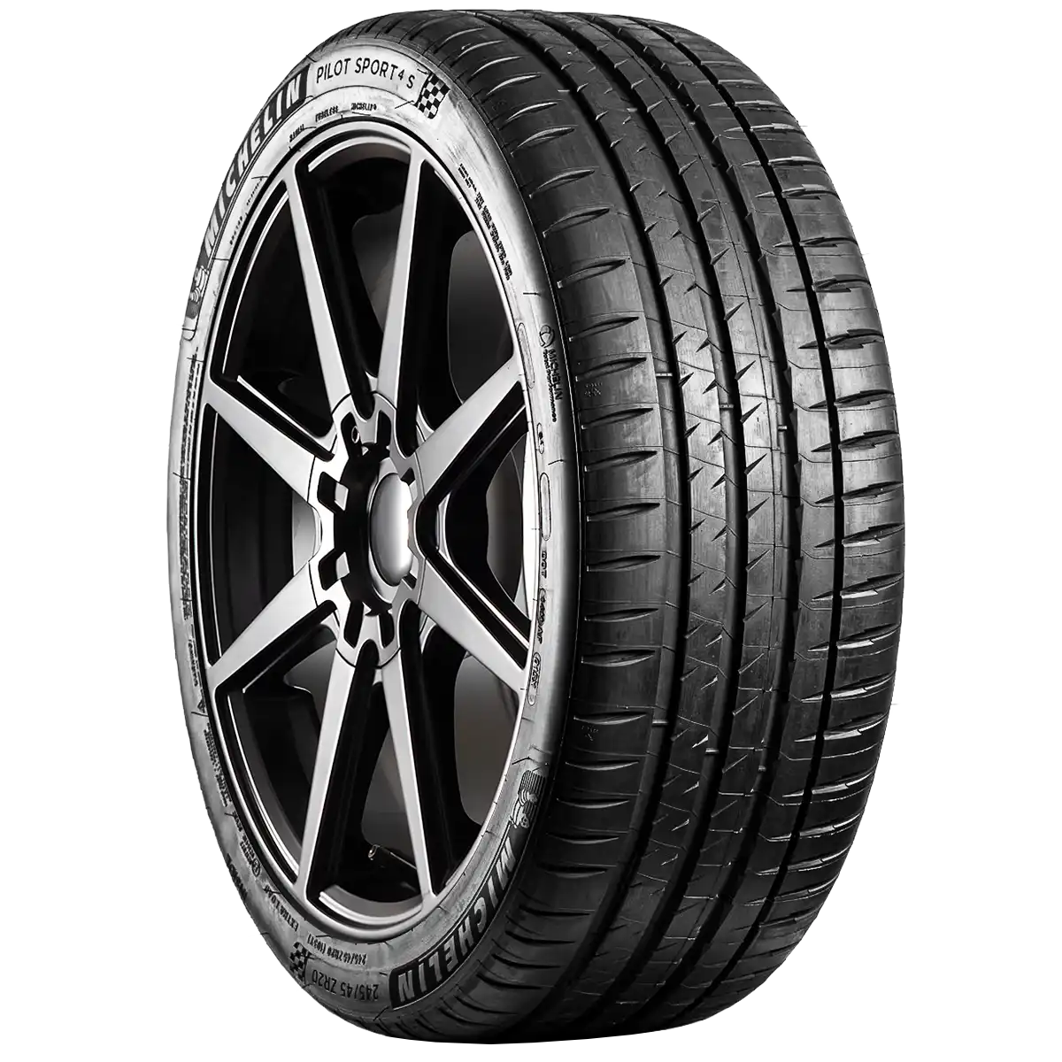 Michelin Pilot Sport 4S 20" angled tire