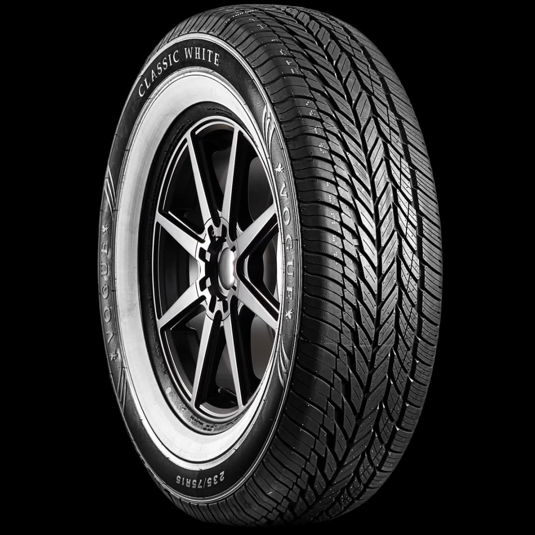 Vogue Classic White 17" angled tire