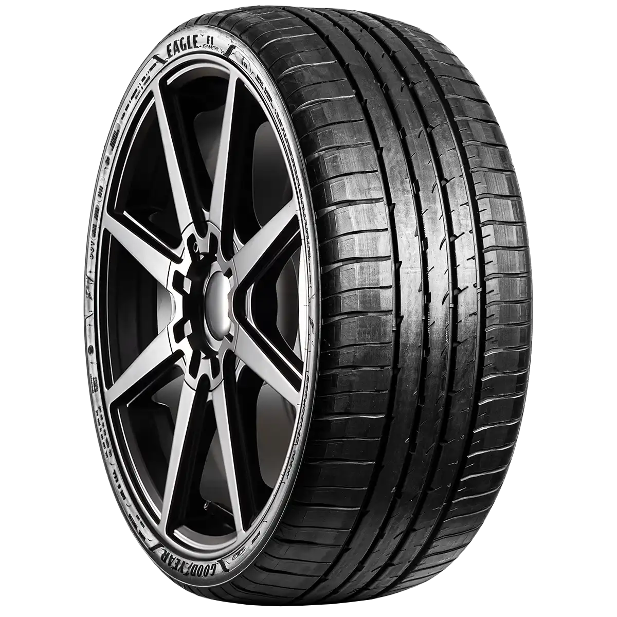 Goodyear Eagle F1 Asymmetric 3 w/ SoundComfort Tech 20" angled tire