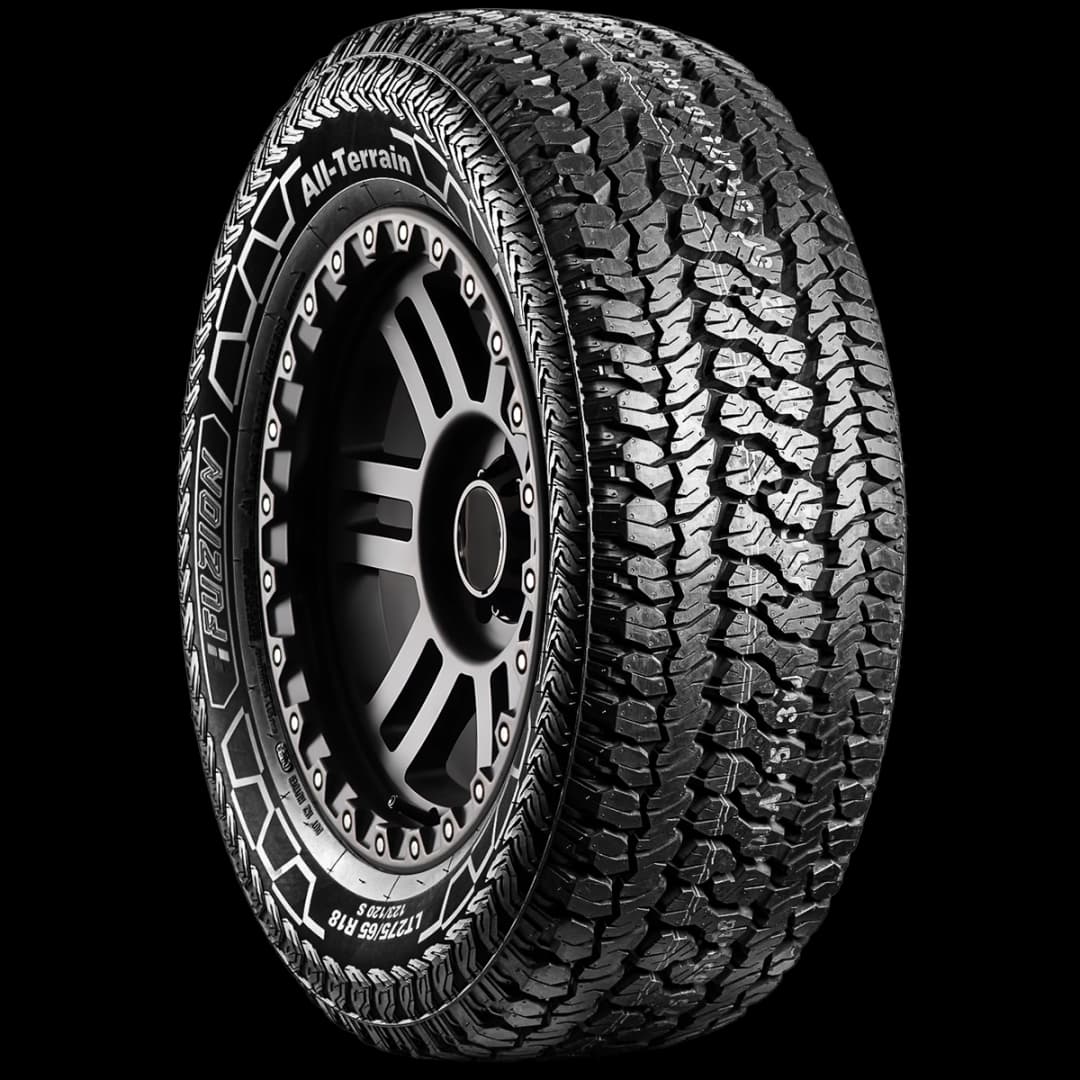 Fuzion A/T 17" angled tire