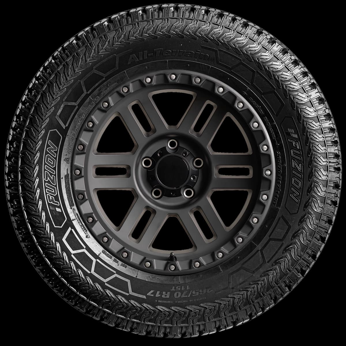 Fuzion A/T 17" side tire