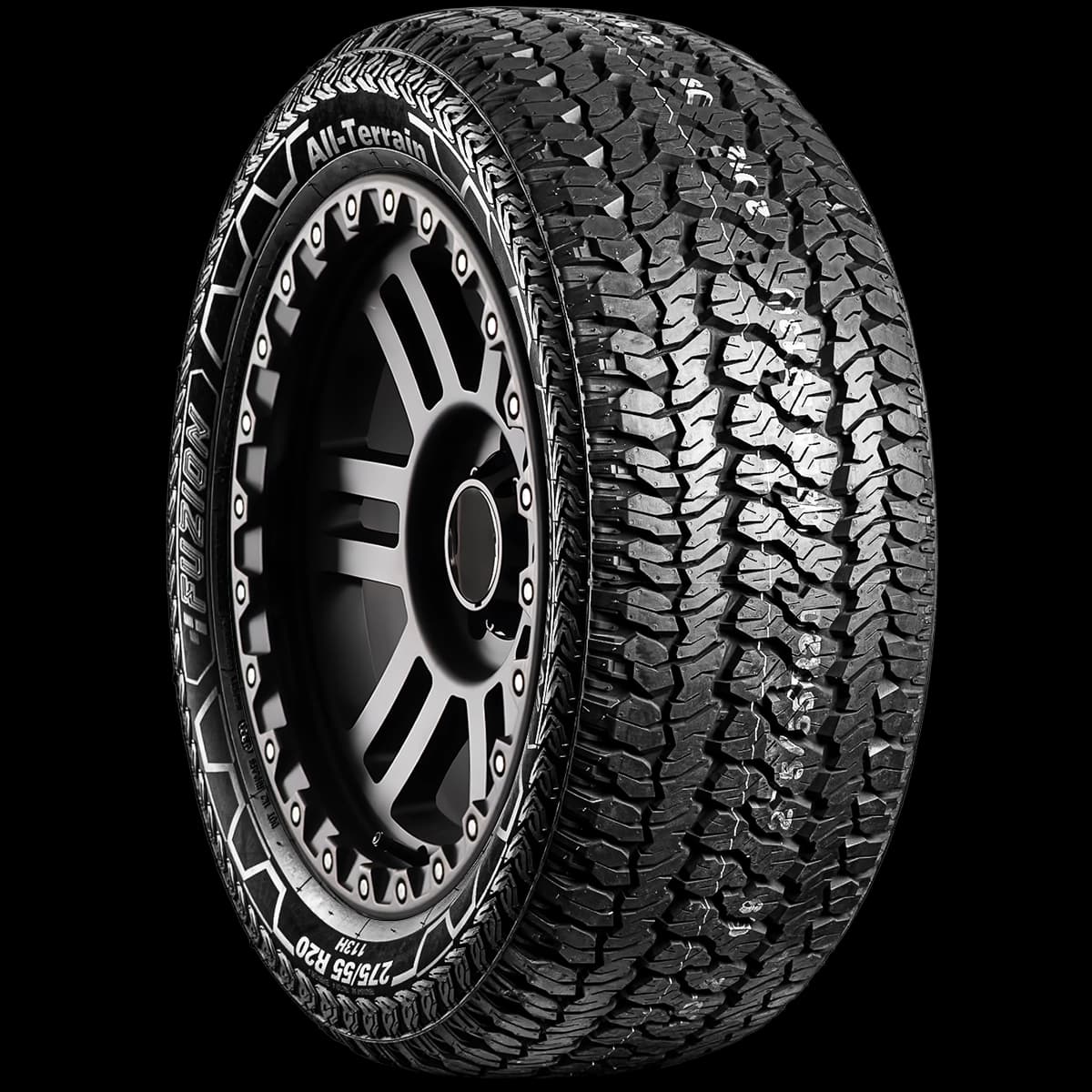 Fuzion A/T 20" angled tire