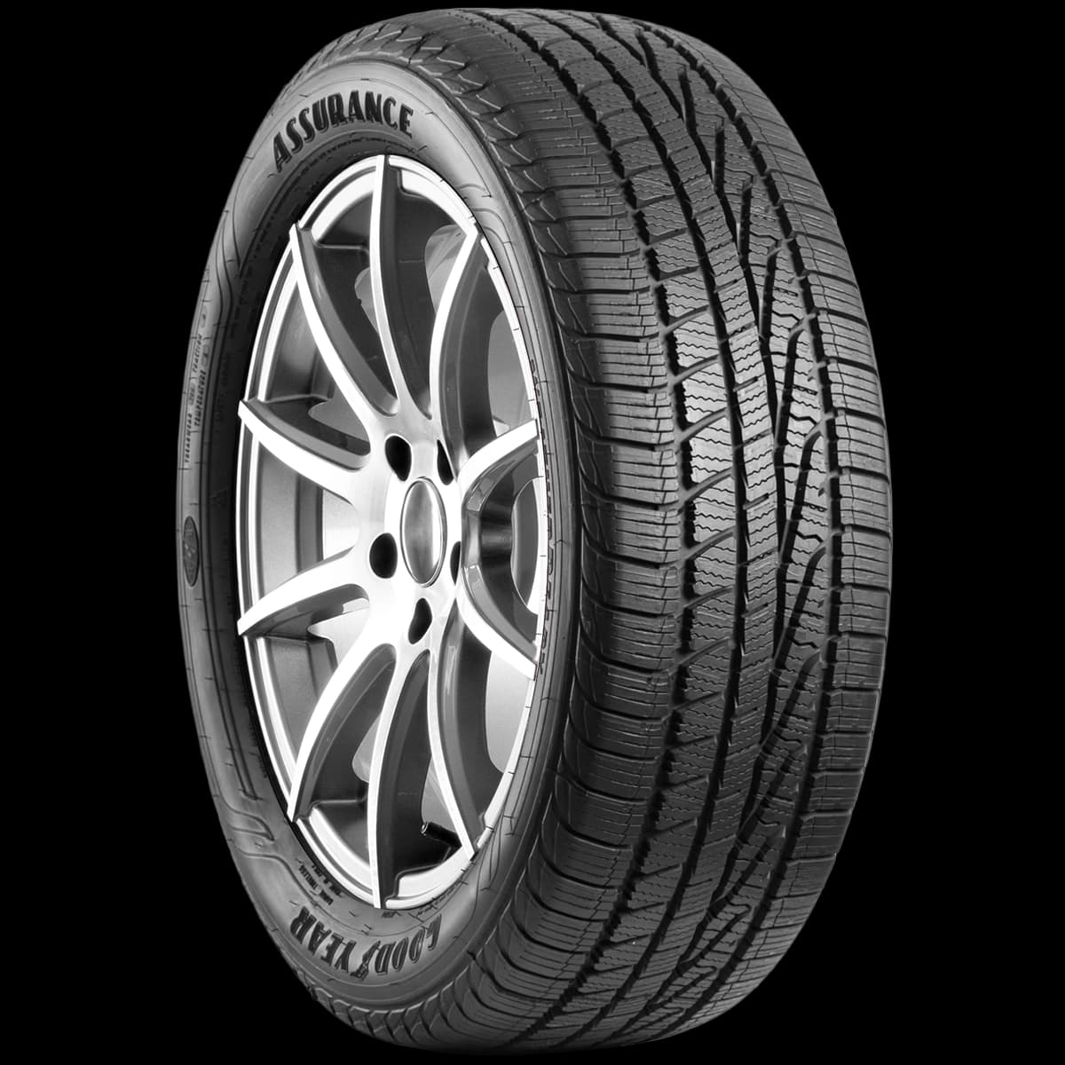 Goodyear Assurance WeatherReady 17" angled tire