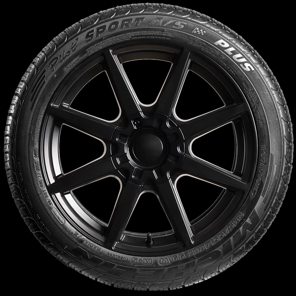 Michelin Pilot Sport A/S + 17" side tire