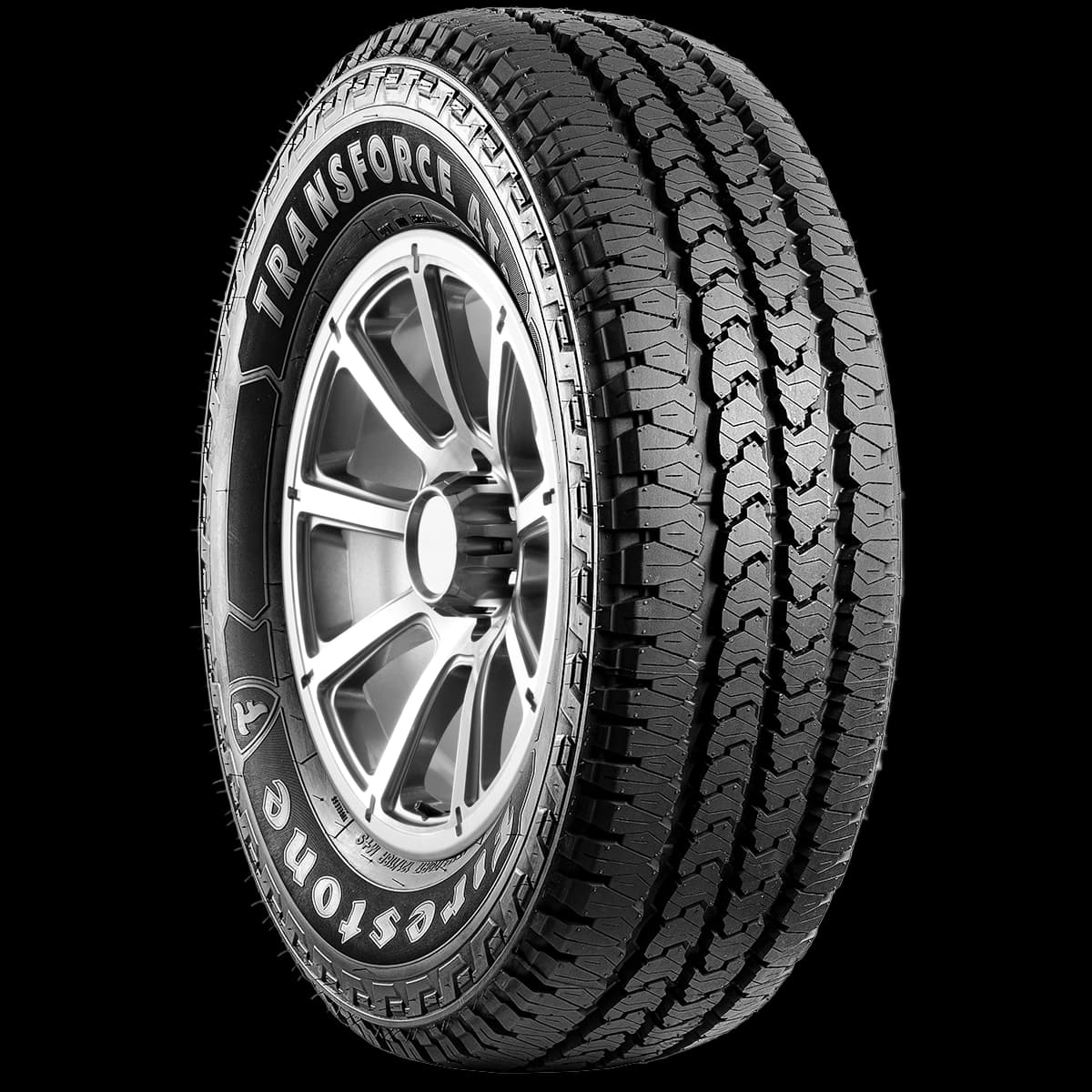 Firestone Transforce AT2 17" angled tire
