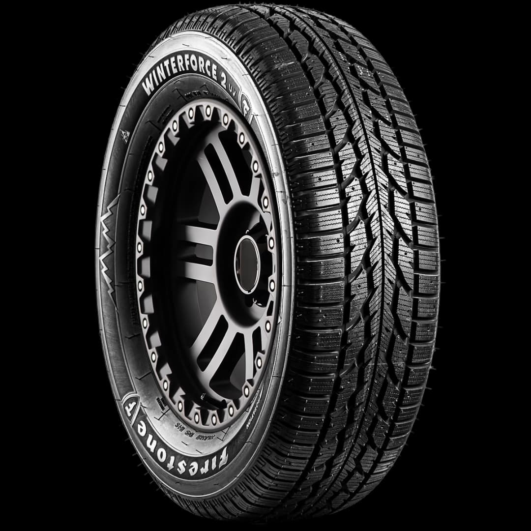 Firestone Winterforce 2 UV 17" angled tire