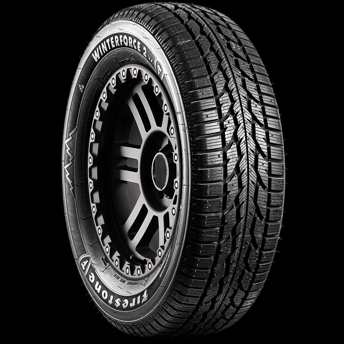 Firestone Winterforce 2 UV 17" angled tire