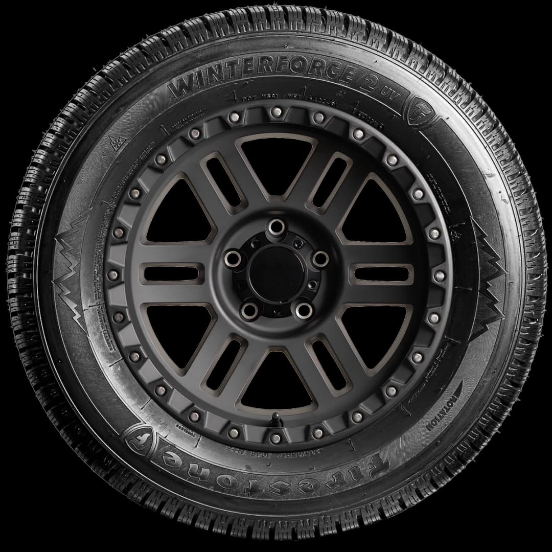 Firestone Winterforce 2 UV 17" side tire