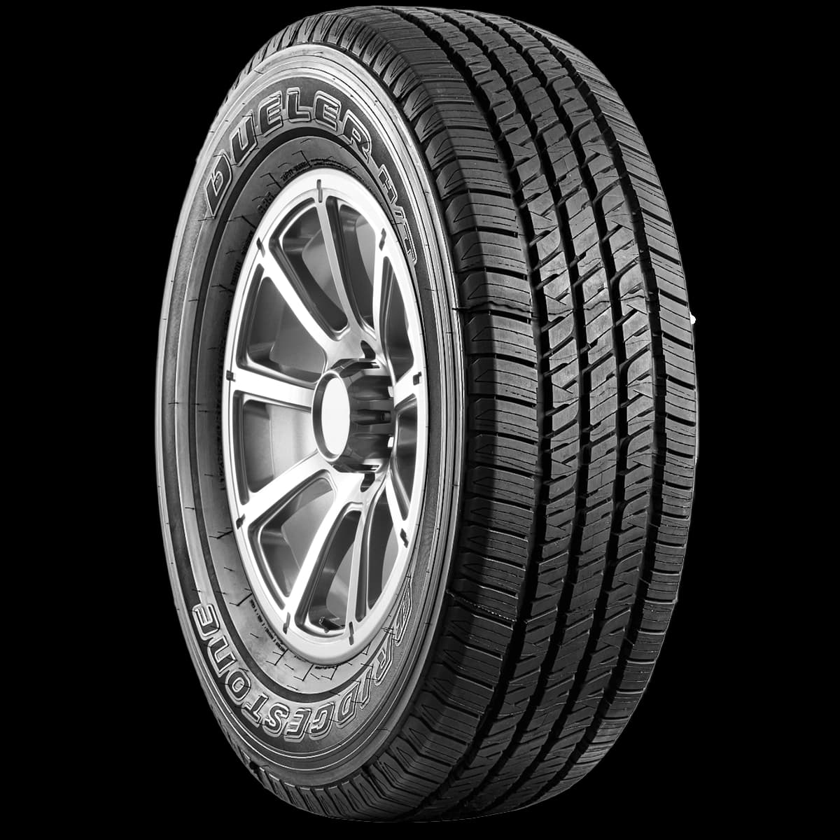 Bridgestone Dueler H/T 685 17" angled tire