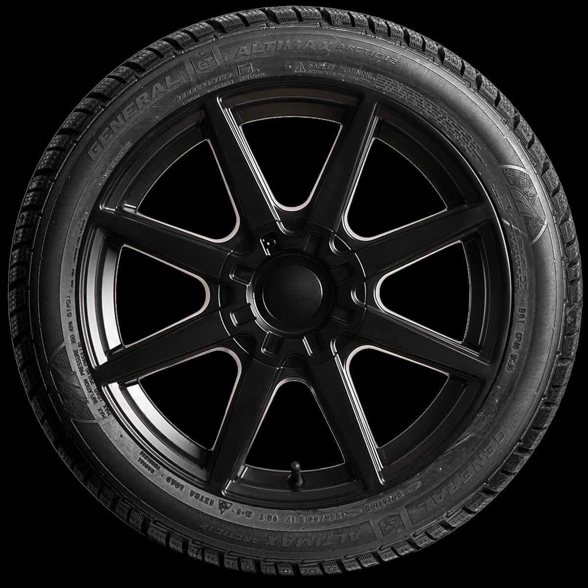 General Altimax Arctic 12 17" side tire