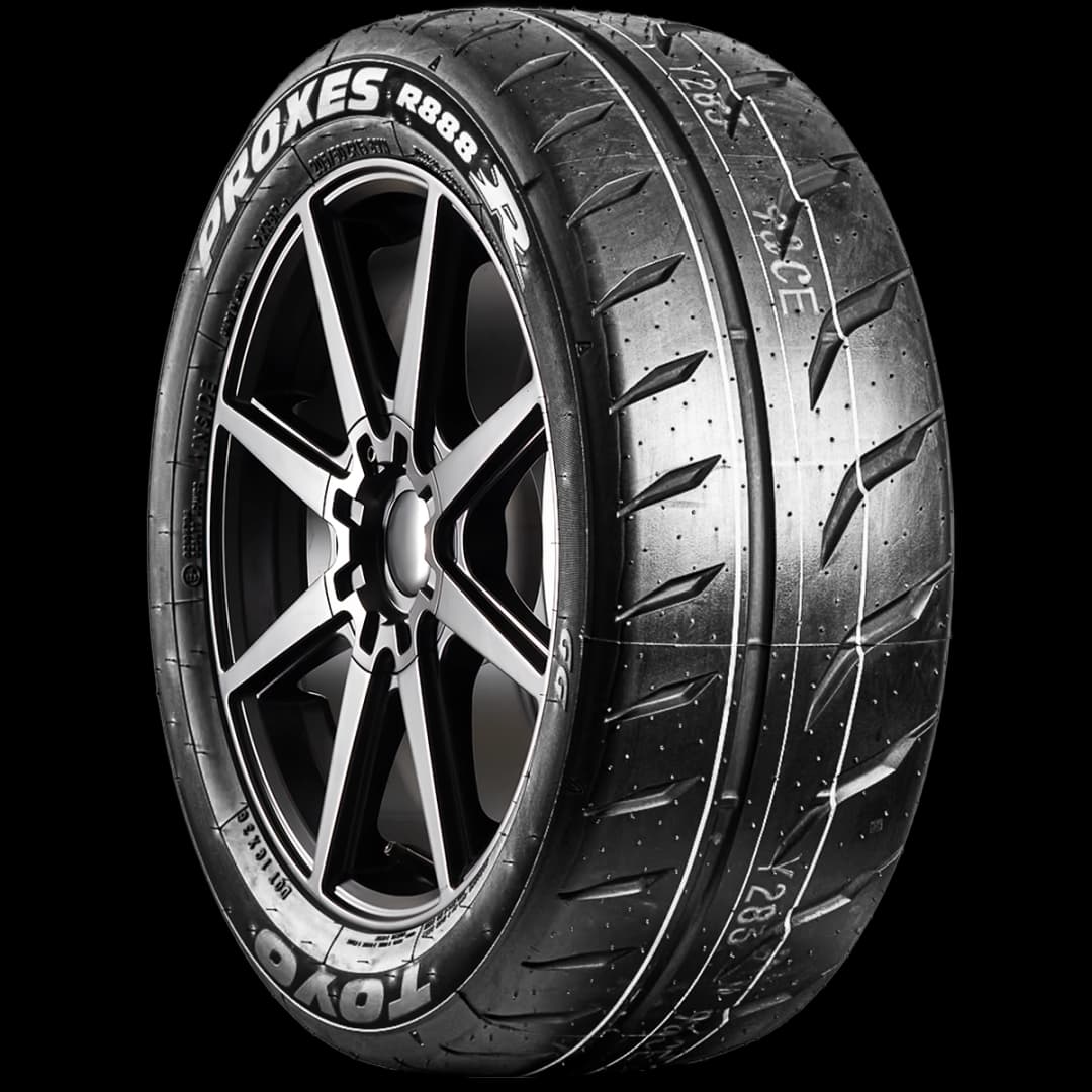 Toyo Proxes R888R 17" angled tire