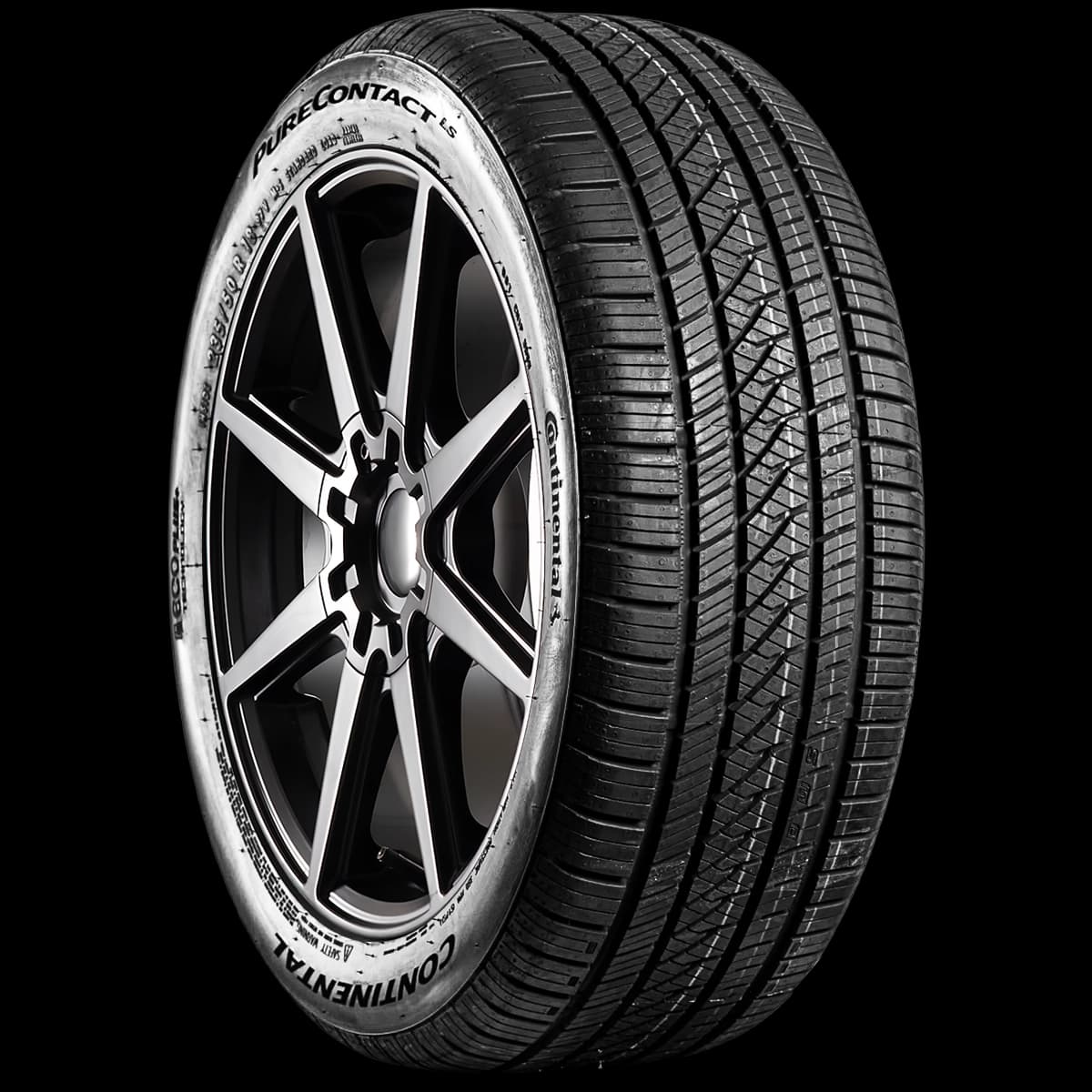 Continental PureContact LS with Eco Plus Technology 17" angled tire