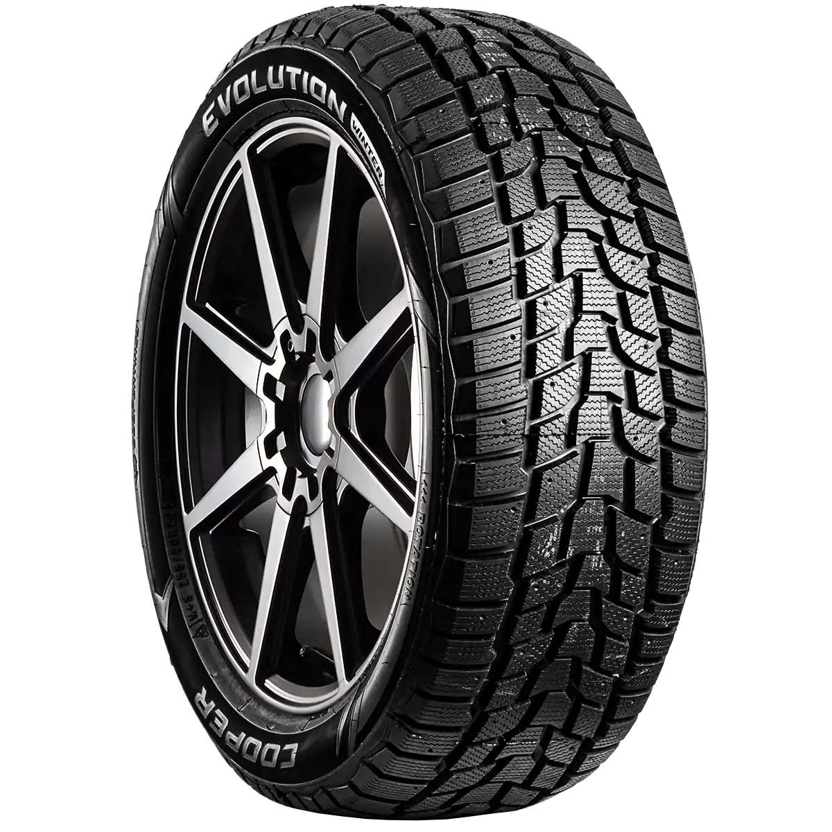 Cooper Evolution Winter 20" angled tire