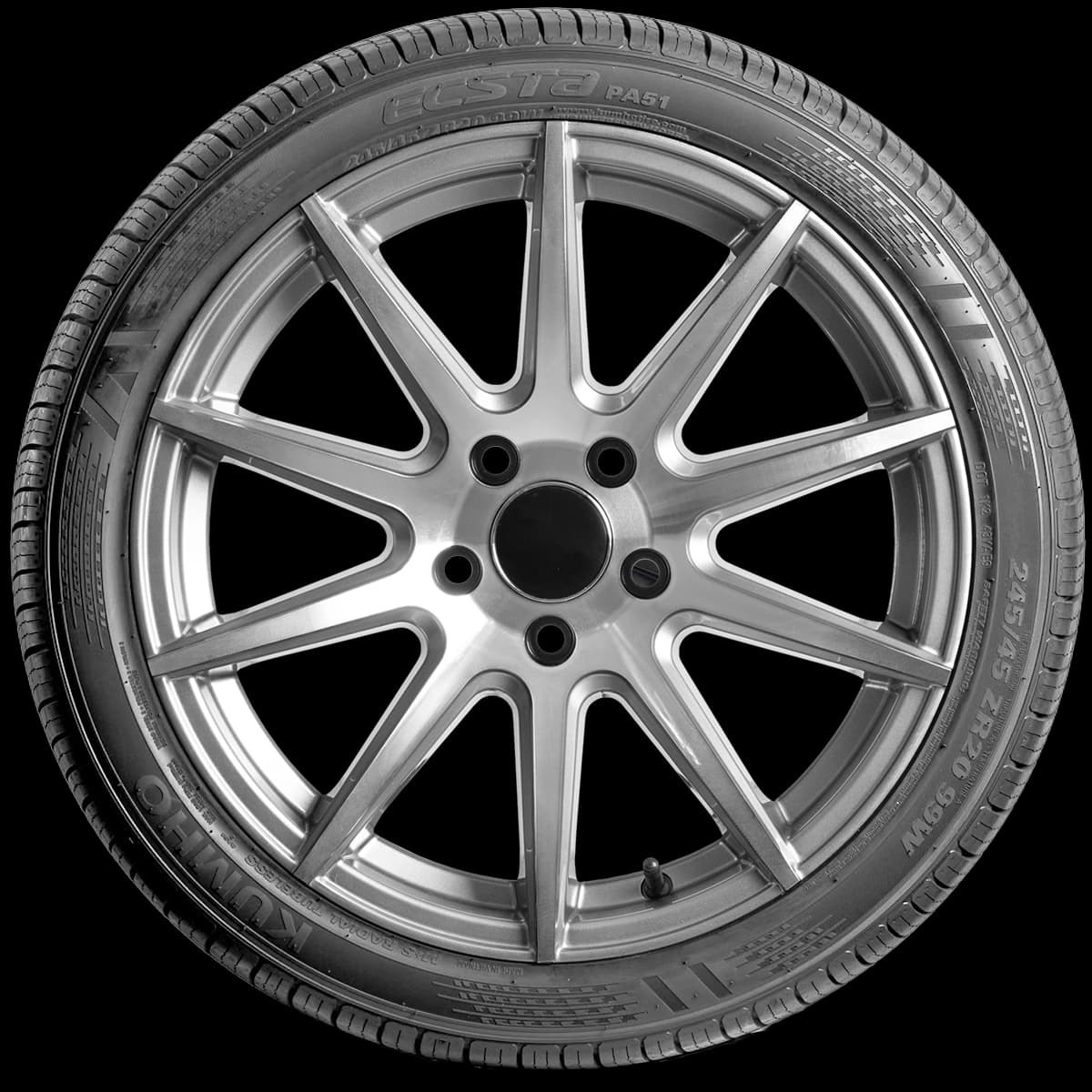 Kumho Ecsta PA51 20" side tire