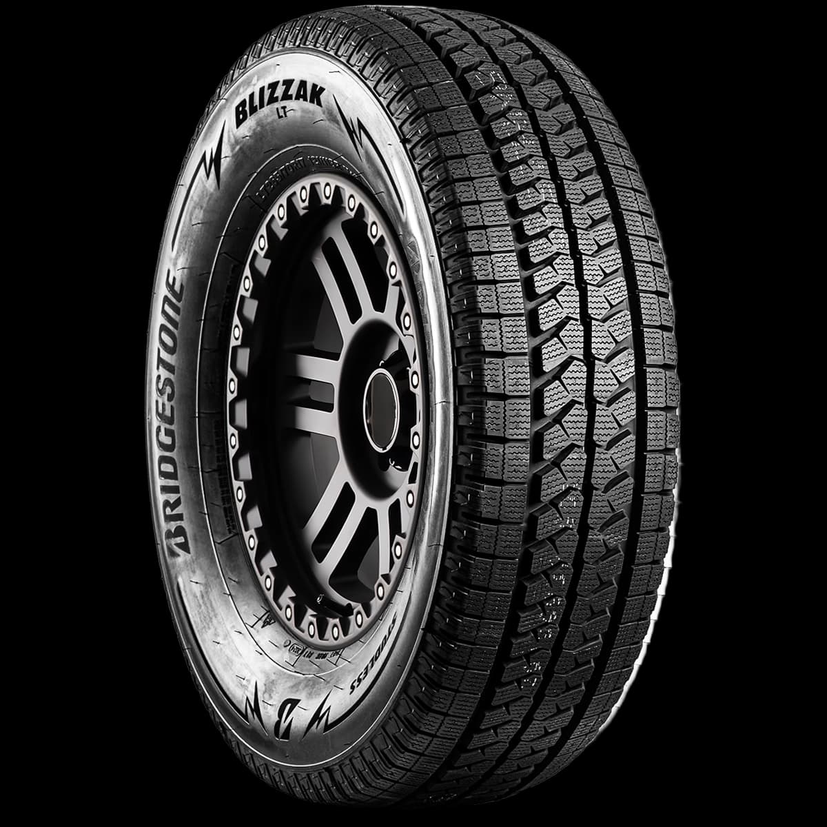 Bridgestone Blizzak LT 17" angled tire