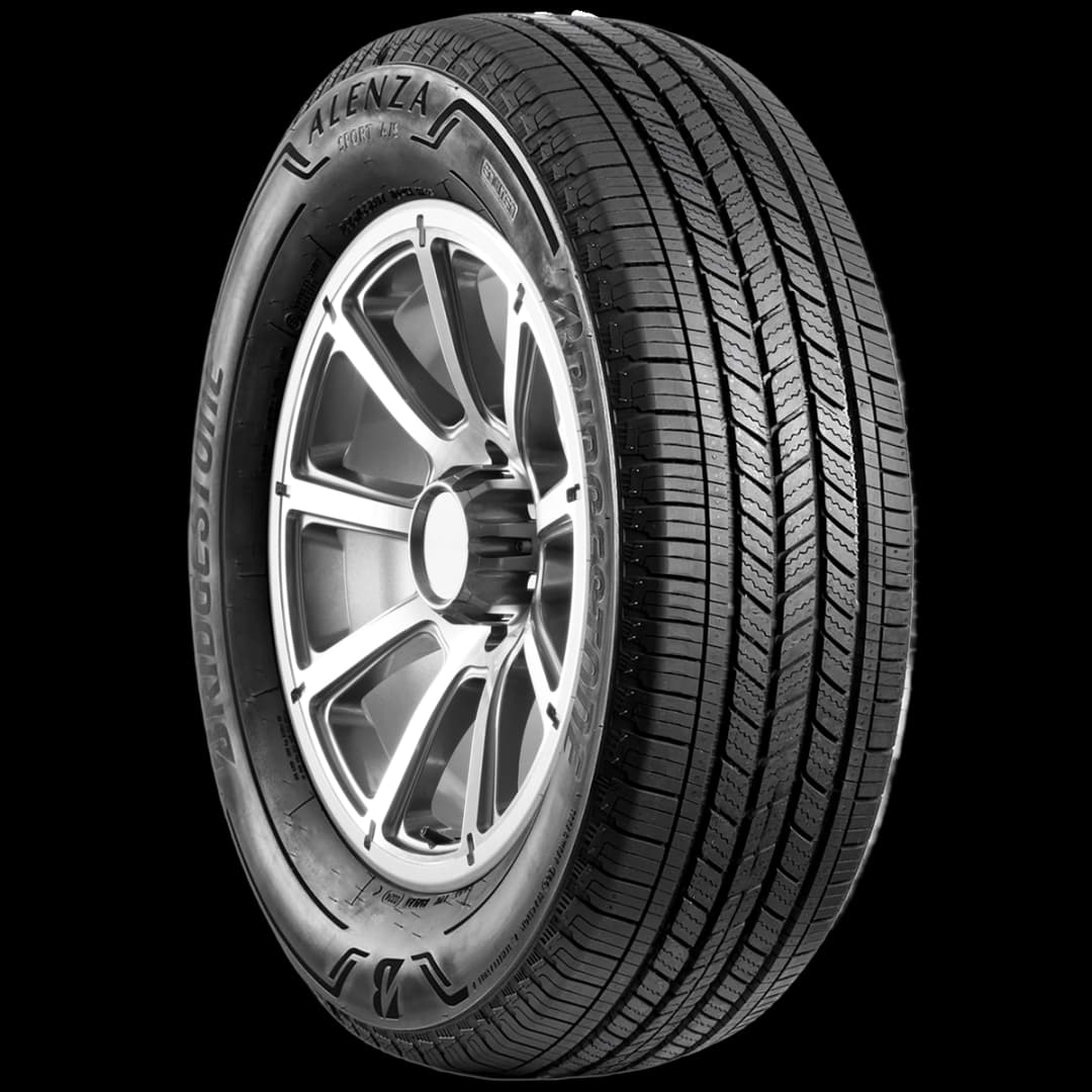 Bridgestone Alenza Sport AS 17" angled tire