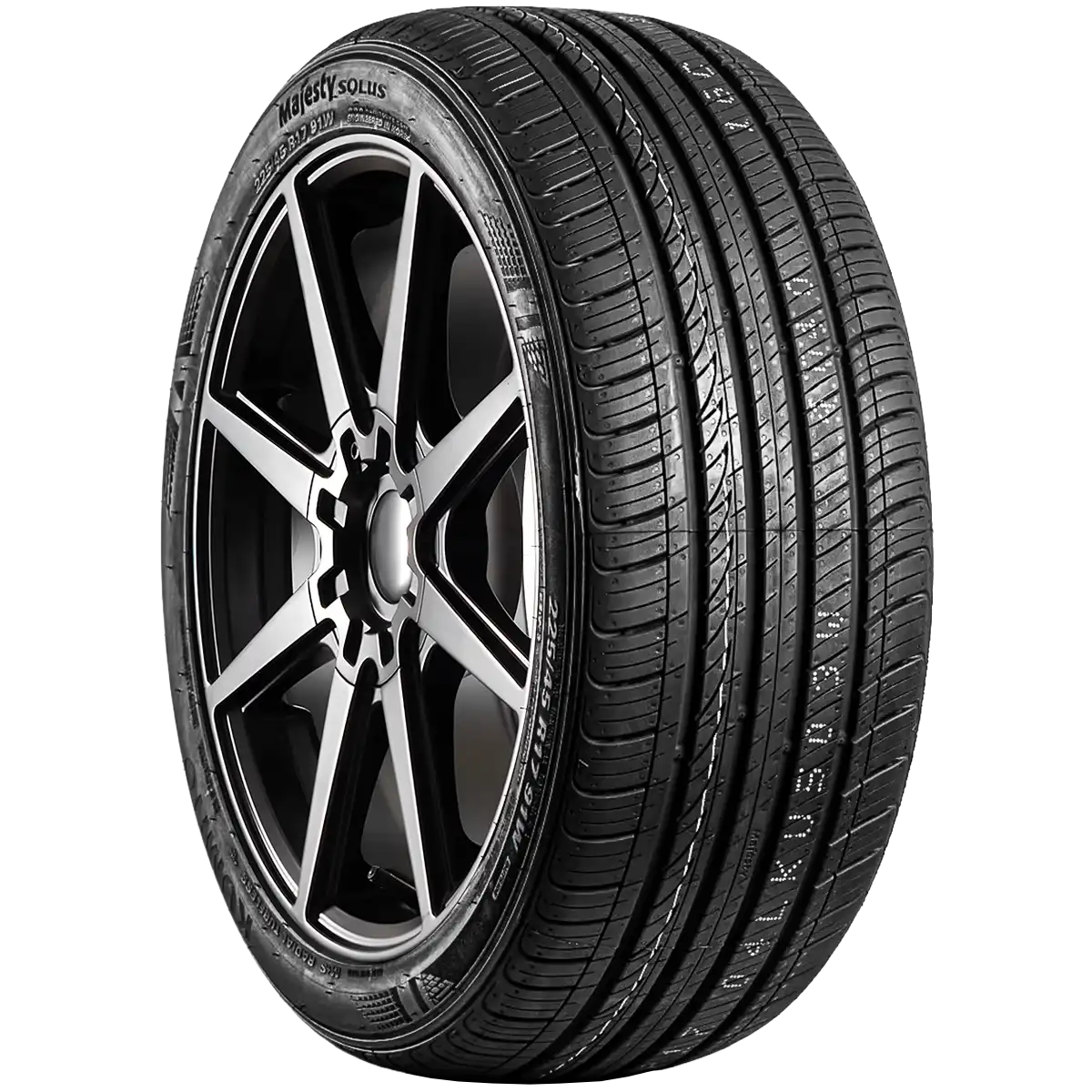 Kumho Majesty Solus KU50 17" angled tire