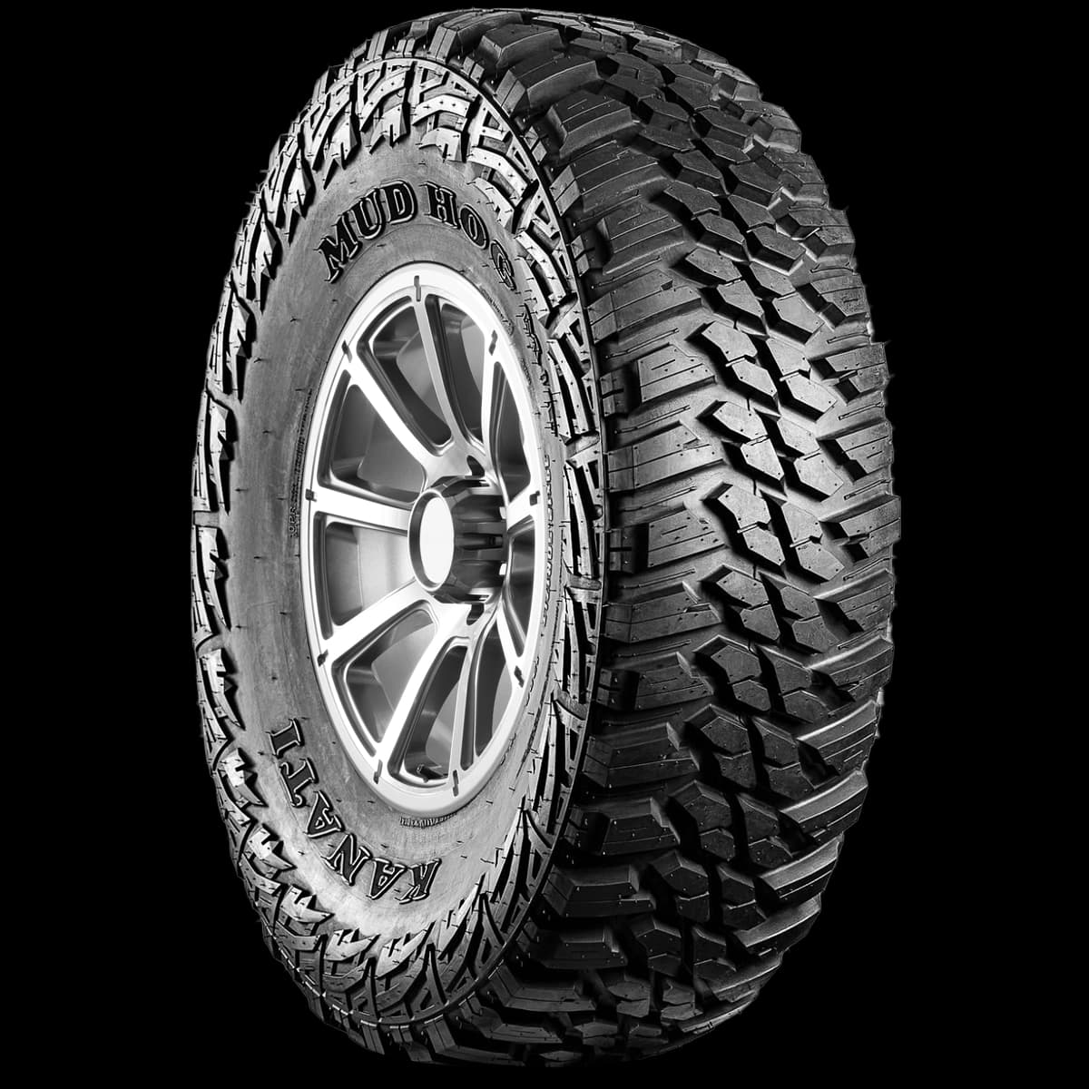 Kanati Mud Hog 17" angled tire