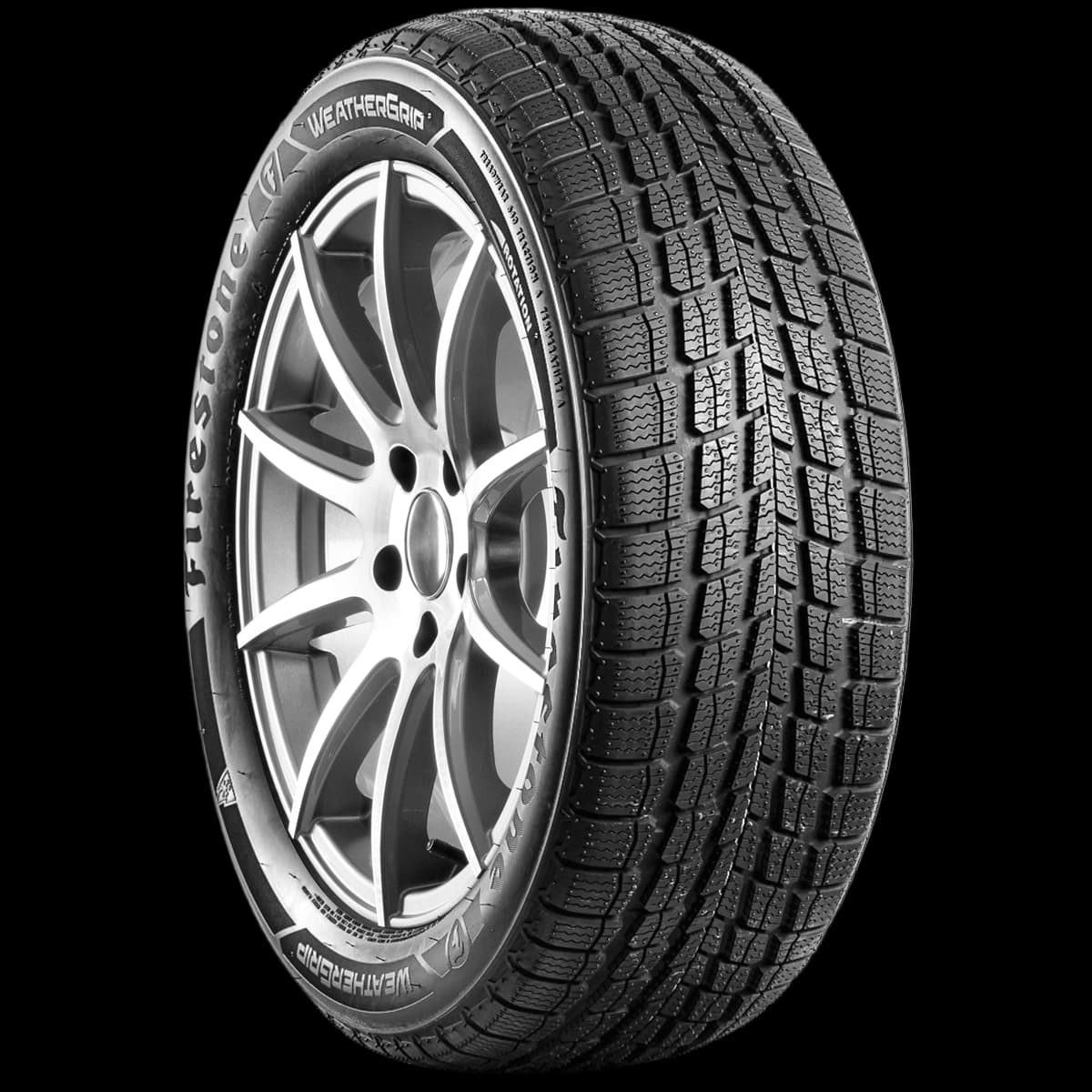 Firestone Weather Grip 17" angled tire