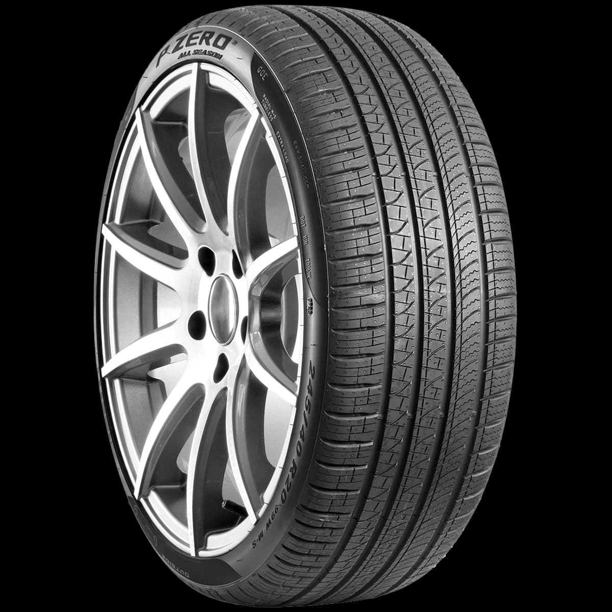 Pirelli Pzero All Season 20" angled tire