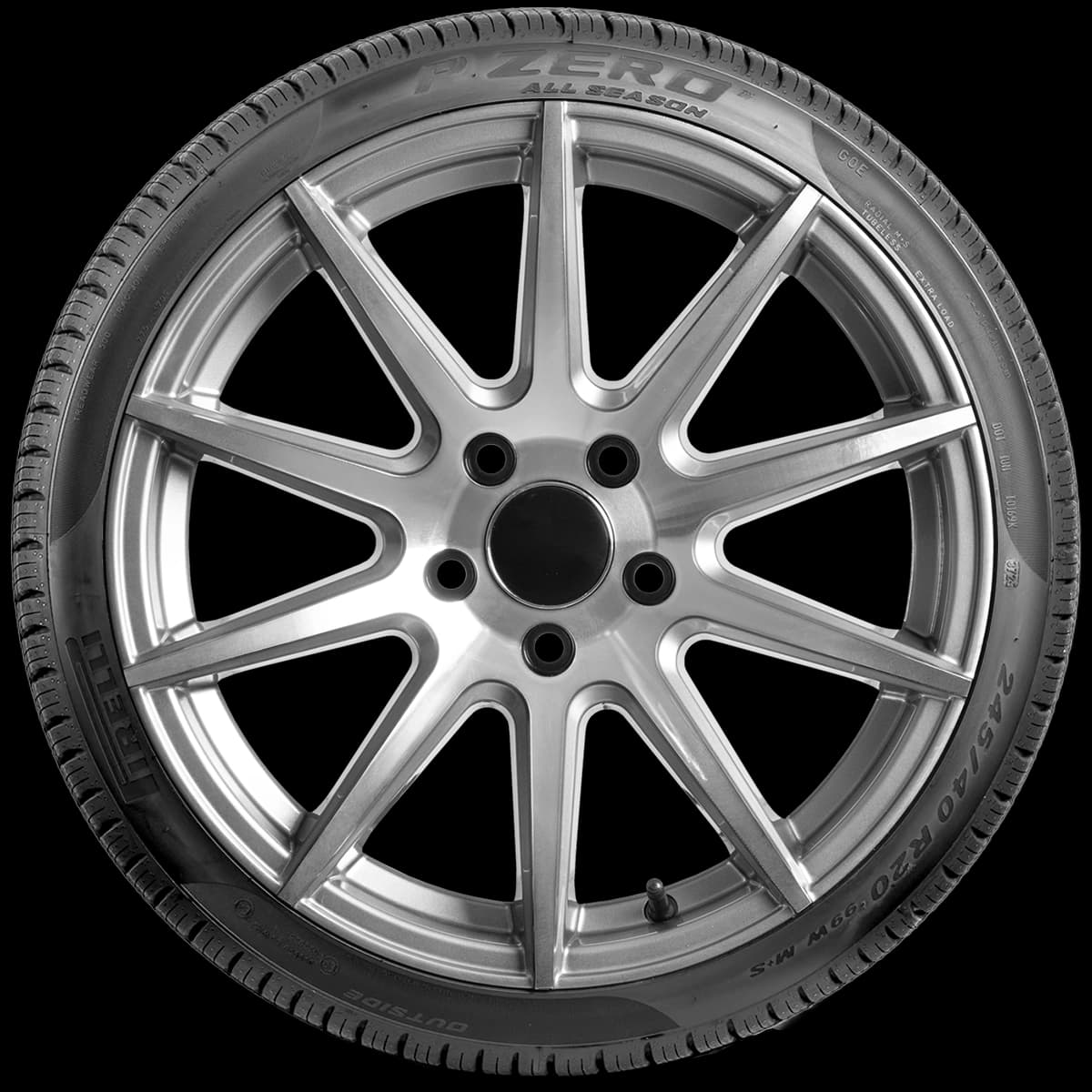 Pirelli Pzero All Season 20" side tire