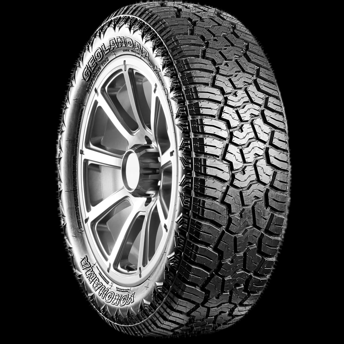 Yokohama Geolandar X-AT 20" angled tire