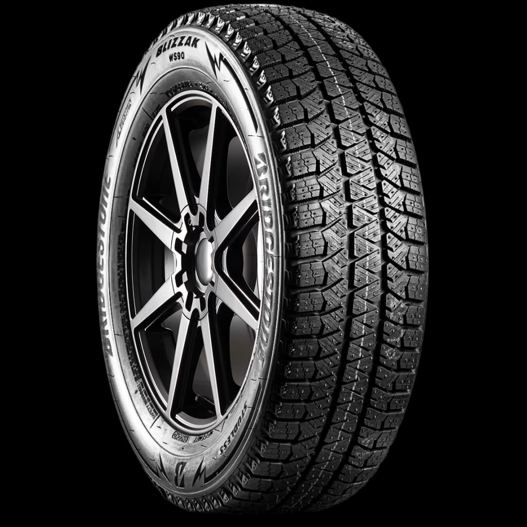 Bridgestone Blizzak WS-90 17" angled tire
