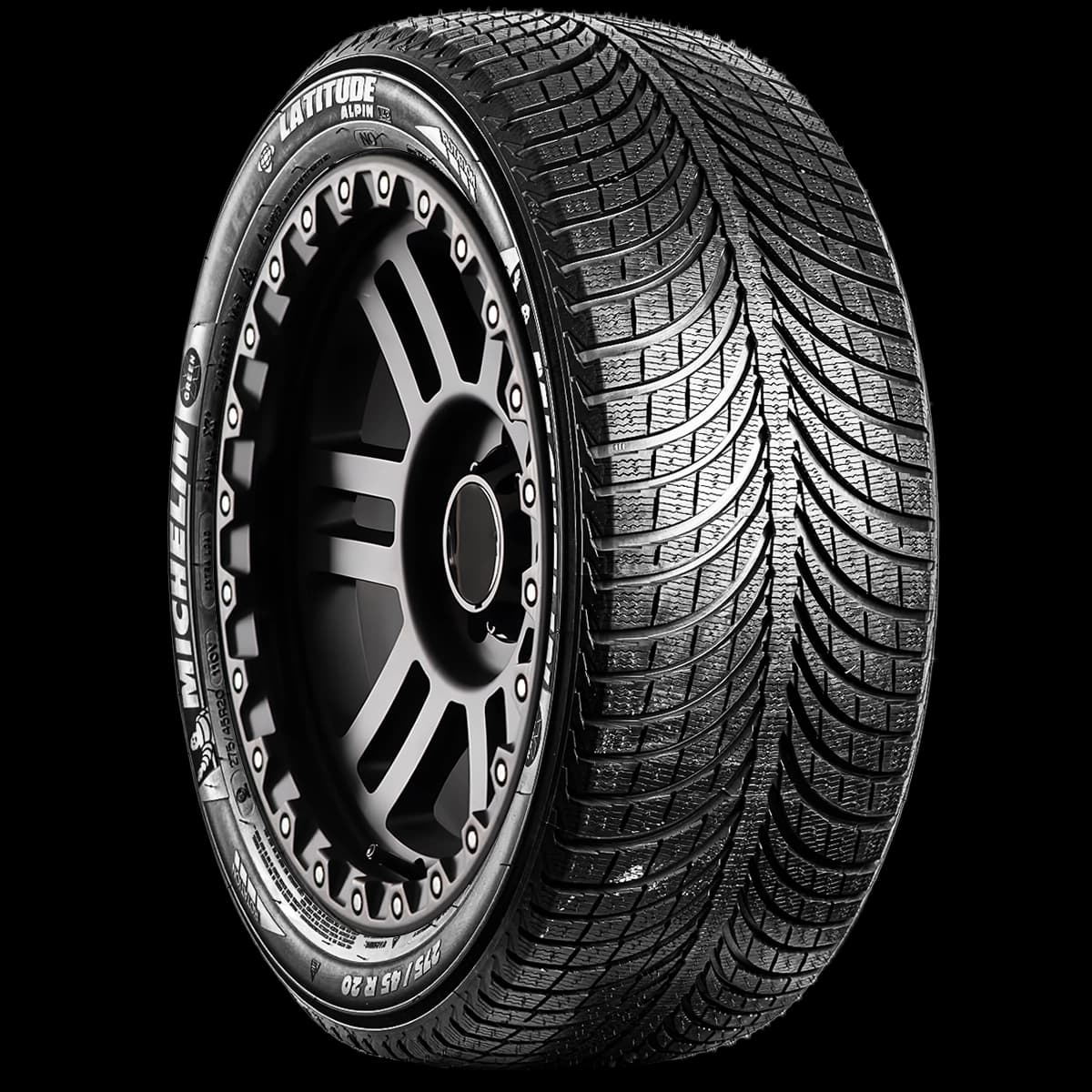 Michelin Latitude Alpin LA2 20" angled tire