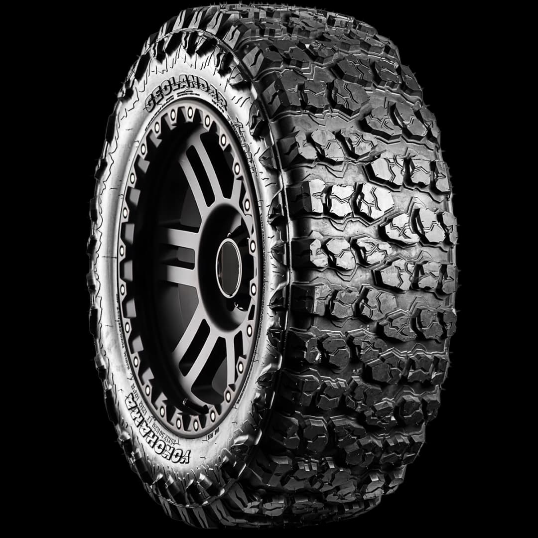 Yokohama Geolandar X-MT 20" angled tire